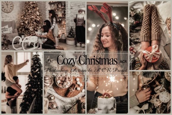 Download 12 Cozy Christmas Photoshop Actions - Photos Collection
