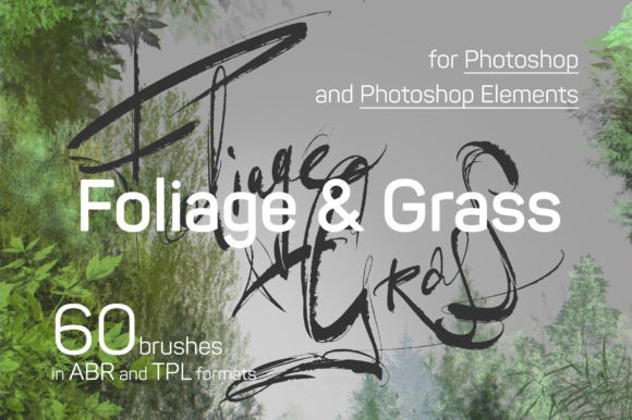 Download Foliage+Grass+Moss Photoshop Brushes - Photos Collection