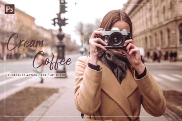 Download 7 Cream Coffee Photoshop Action, - Photos Collection