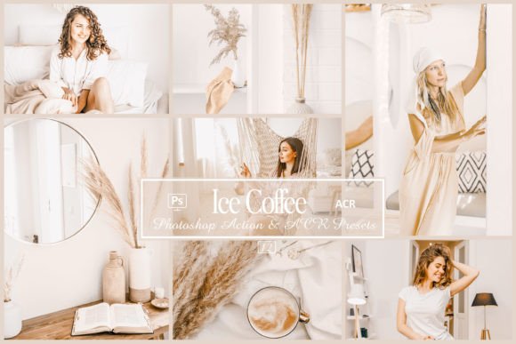 Download 12 Ice Coffee Photoshop Actions and ACR - Photos Collection